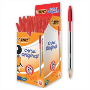 Penne Bic Cristal Confezione 50 Pezzi – Vari Colori