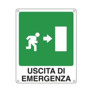 Cartello Uscita Emergenza Destra